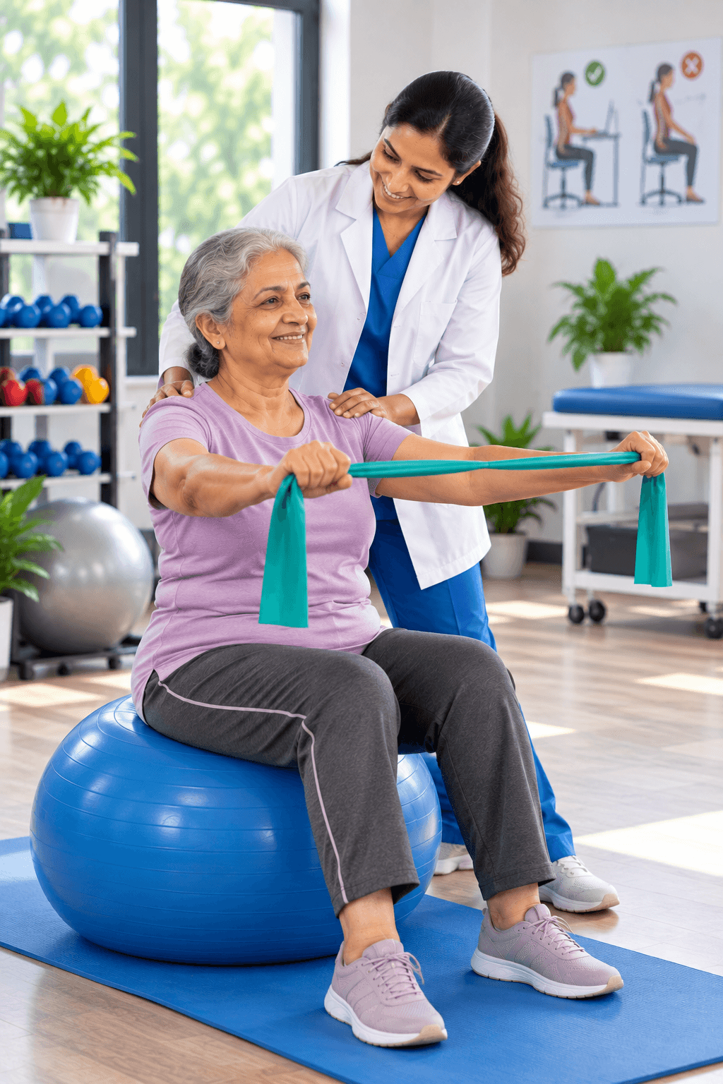 Geriatric balance and fall prevention physiotherapy